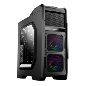 Gamemax Hauberk ATX Tower PC Gaming Coputer Case 4USB Ports Metal Top