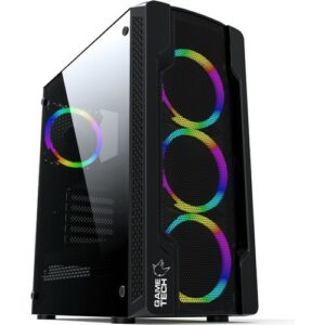 Gametec Colder Mesh Panel 4x120mm Fan Player Computer Case PSU Don 'T