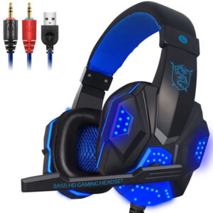 Gaming Headphones Headset Deep Bass Stereo Wired Gamer Earphone