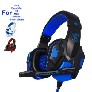 Gaming Headphones Headset Deep Bass Stereo Wired Gamer Earphone