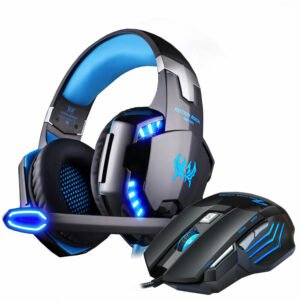 Gaming Headphones Headset Wired Stereo With Microphone Big Earphone