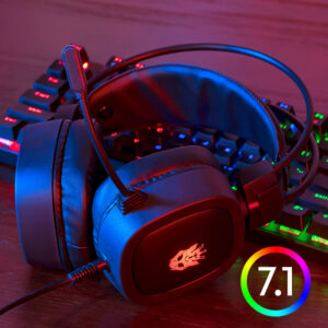 Gaming Headset 7.1 Virtual Surround Sound Gamer Earphones Voice Control
