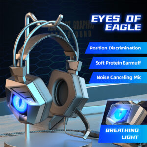 Gaming Headset Fone Gamer Stereo Surround Sound PC Game Headphones With