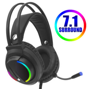 Gaming Headset Gamer 7.1 Surround Sound USB 3.5mm Wired RGB Light Game