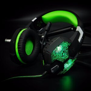 Gaming Headset Gamer Stereo Headphone With Microphone Mic LED Game For