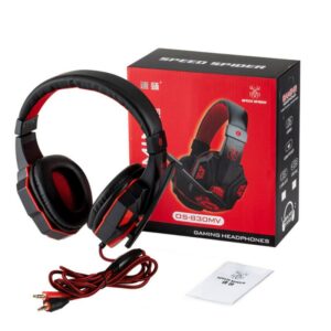 Gaming Headset With Microphone Over Ear LED Light Wired Gamer