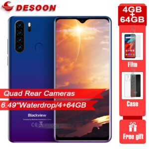 Blackview A80 Pro A80 Plus 6.49" Quad Rear Camera 4GB 64GB Mobile Phone