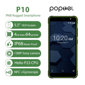 Poptel P10 Rugged Sports Smartphone 4GB RAM 64GB ROM Octa Core Android