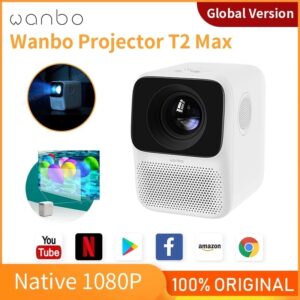 Wanbo T2 MAX Projector Android 9.0 4K 1080P Mini LED Portable WIFI
