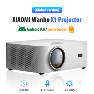 Xiaomi Wanbo X1 Projector HD TV 1080P LED Phone Same Screen WIFI