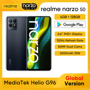 Realme Narzo 50 Helio G96 Smartphone Android Telephone 120HZ Display
