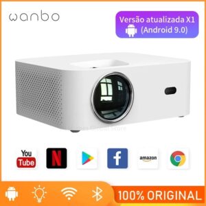 Global Wanbo X1 Projector Android 9.0 Support 1080P Mini LED Portable