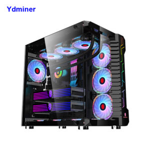 Desktop ATX Gaming Computer Case With 10 RGB Cooling Fans Gamer