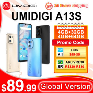 Umidigi A13S 4gb+32 / 64GB Android Smartphone 6.7" HD+ Display 5150mAh