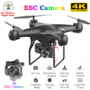 Jimitu RC Drone UAV WIFI Wide Angle 4K Camera Aerial Photography Super