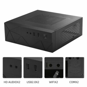 JX01 SECC Mini ITX HTPC Chassis Usb2.0 Game Computer Case Box Desktop