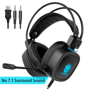 Kingstar 7.1 Gaming Headphones 3.5mm Wired Earphones RGB Light Noise