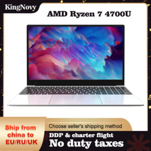 Kingnovy 15.6'' Metal Laptop AMD Ryzen 7 4700U 3700U Ryzen 5 4500U Max