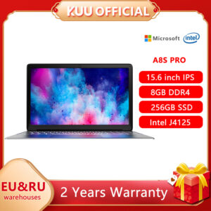 Laptop KUU A8S Pro 15.6 Inch FHD Intel Celeron J4125 8GB DDR4 RAM 256GB