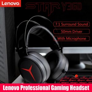 Lenovo Star Y360 Game Headset Wired Gaming Headphone USB Surround 2.2m