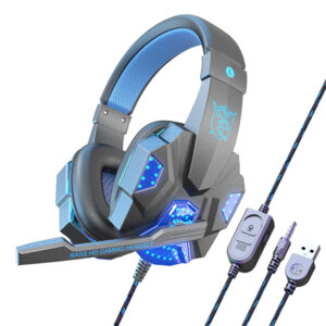 Luminous Microphone Headset Games Wired Gaming Headset Headphone For
