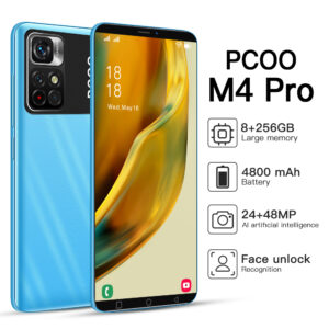 M4pro 5.5 Inch 24+48mp Face ID Cellphone MTK6983 CPU 8+128gb Dual