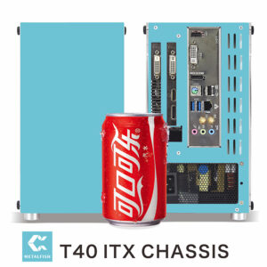 Metalfish T40 A4 Mini ITX Case Gaming Computer White Chassis Mini PC