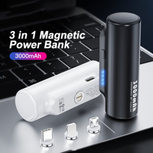 Magnetic Power Bank 3000mAh Mini Magnet Charger Powerbank Iphone