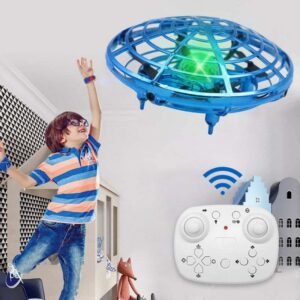 Mini RC UFO Drone With LED Light Gesture Sensing Quadcopter Anti