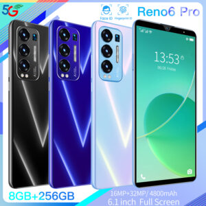 RENO6 Pro 6+128gb MTK6797 CPU 6.1inch 4800mAh Android Smartphone