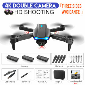 E99 K3 RC Mini Avoid Obstacles Drone 4K Dual Camera WIFI FPV Aerial