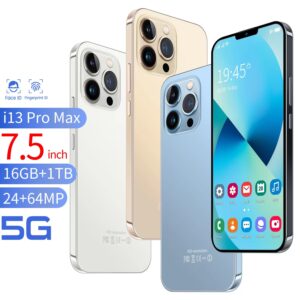 Luxury I13 Pro Max 5G LTE Smartphone 16g+1tb Three Camera 24mp+64mp
