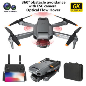 P8 Drone 6K With ESC HD Dual Camera 5G WIFI FPV 360 Full Obstacle
