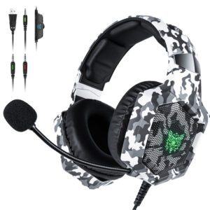 Onikuma K8 PS4 Headset Camouflage Casque Wired PC Gamer Stereo Gaming