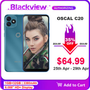 OSCAL C20 6.088'' HD+ 1gb+32gb Android 11 Smartphone Quad Core 3380mAh