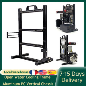 Open Water Cooling Frame Aluminum PC Vertical Chassis Computer Desktop