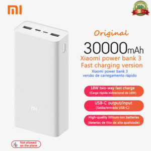 Xiaomi Power Bank 3 30000mAh Pb3018zm USB Type C 18W Fast Charging