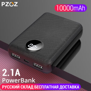 PZOZ 10000mAh Power Bank Dual USB 11 Xiaomi Mobile Phone External