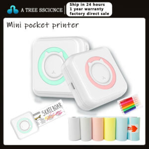 Pocket Thermal Printer Portable Mini Wirelessly BT Connect 200DPI Photo