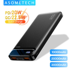 Power Bank 20000mAh 22.5W SCP Portable Charger Powerbank 10000 mAh