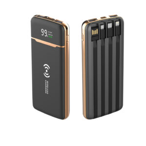Power Bank 20000mAh Qi Wireless Charger Power Bank Built In Cable 13 12