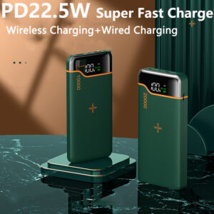 Power Bank 20000mAh Qi Wireless Charger Power Bank 13 12 11 Samsung