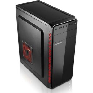 Power Boost VK 1625 350W USB Pst Atx Shiny Piano Black Computer Case