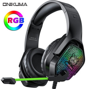 Professional Gaming Headset Wired Headphones Microphone Gamer