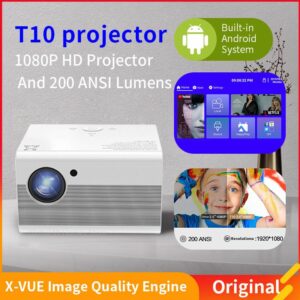 Projector 4K Android 1080P Portable Mini Projector Full HD WIFI Native