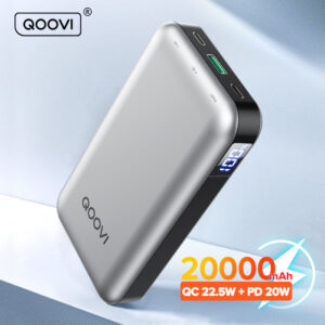 QOOVI Power Bank 20000mAh Portable PD 20W Fast Charging Power Bank