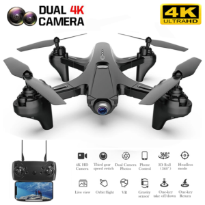 RC Quadrocopter With 4K Dual Camera Drone One Key Return Four Aixes