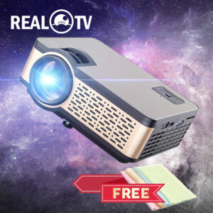 REAL TV W5 Mini LCD Projector 4000 Lumens Android WIFI Bluetooth