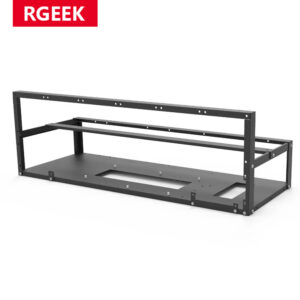 Rgeek 6 / 8 / 12 GPU Mining Rig Aluminum Open Pit Case Computer ETH /