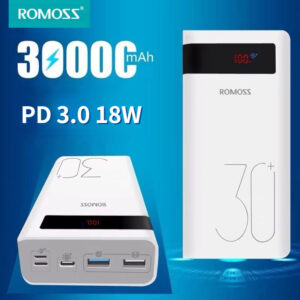 ROMOSS 30000mAh Power Bank 18W Portable Charging External